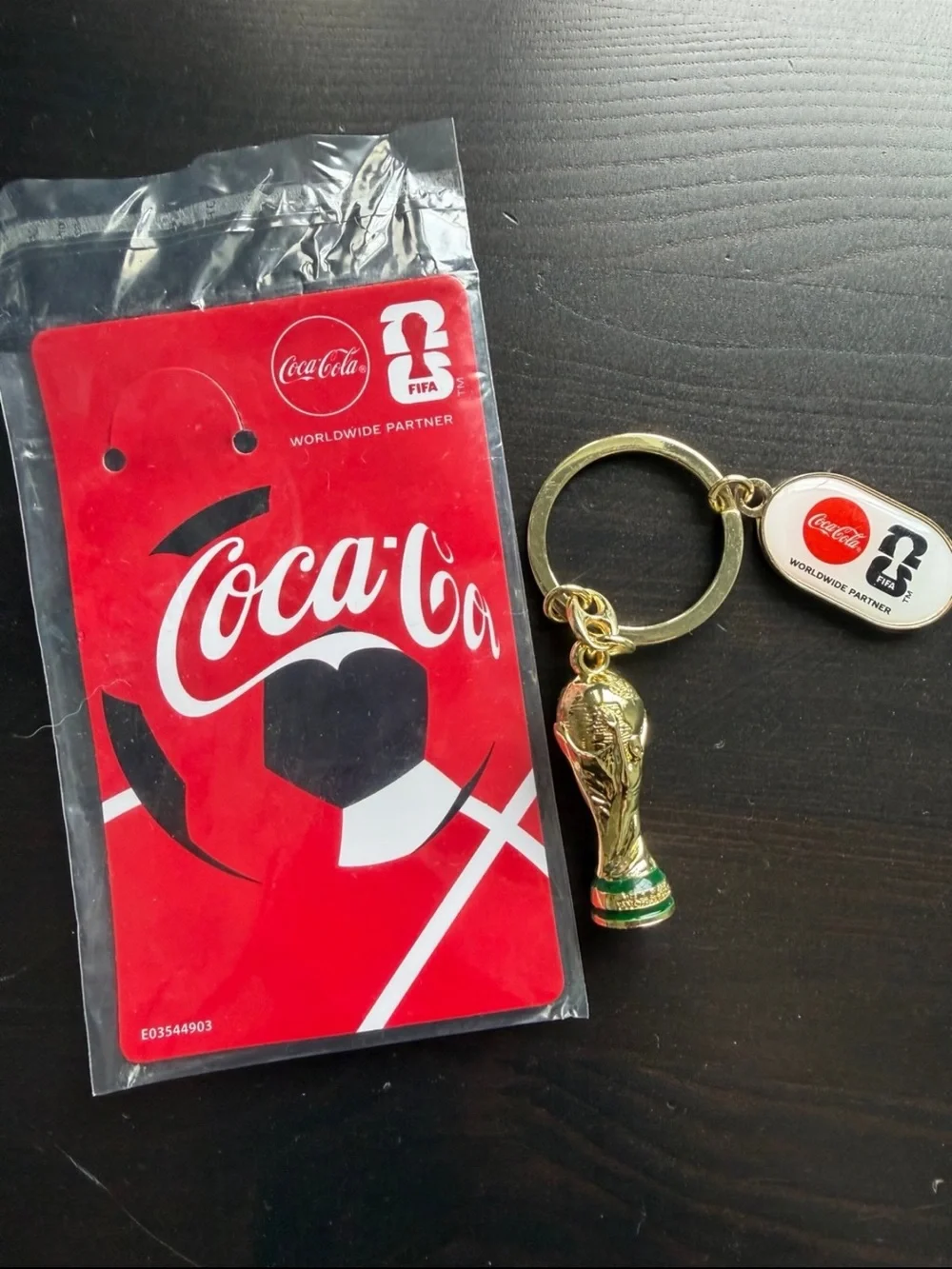 Coca-Cola FIFA World Cup Trophy Tour Collectible Keychain 2026 NEW